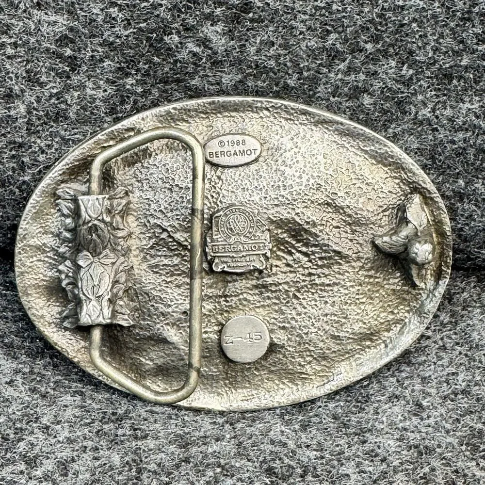 1988 VTG American Eagle Belt Buckle Bergamot Wisconsin USA Fine Art Foundry Z-45